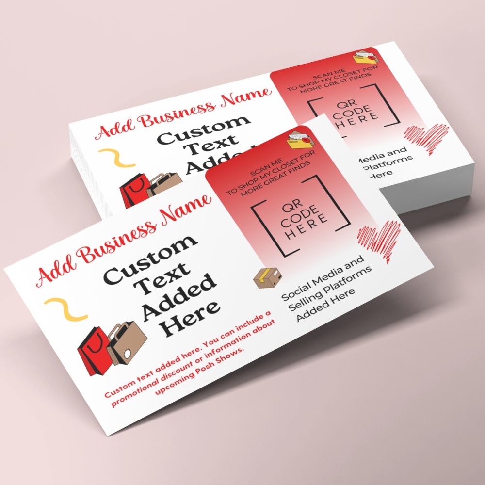 Posh Show Promotion Cards